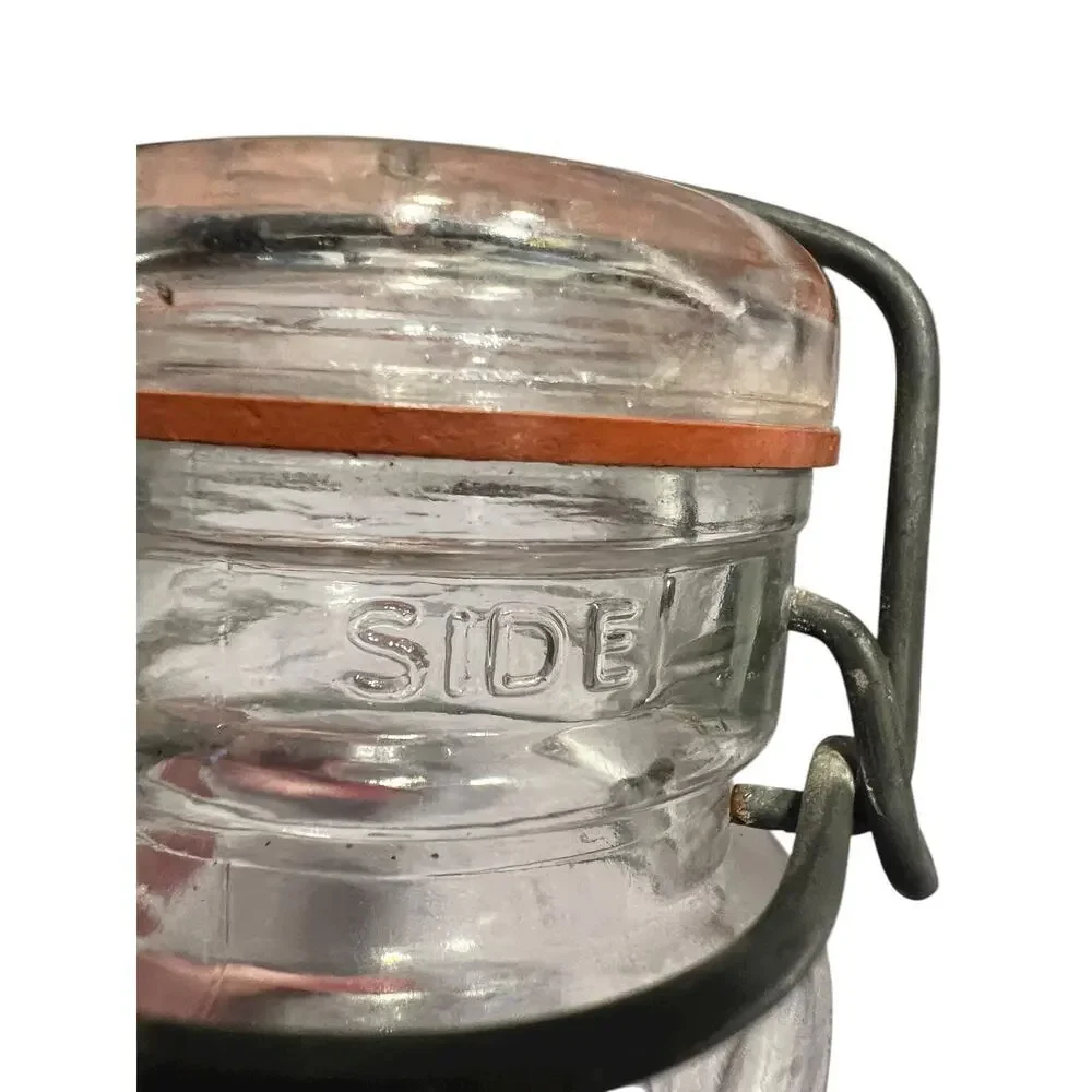Vintage Glass Wire Closure Jar 1877 Canning With Wire Bail